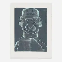 Nicole Eisenman, Untitled (for Parkett 91), 2012, woodcut in colors on Rives BFK