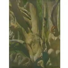 Figures in the Woods by Ben Kamihira, sold Feb 2021