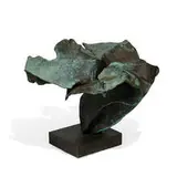 Val Bertoia, Bronze Casting on Harry Bertoia's brass base, Abstract Sculpture, #JB 1888, 1980s
