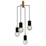 Bollicine four-light ceiling fixture by Gino Sarfatti and Archimede Seguso, Italy, sold Feb 2021