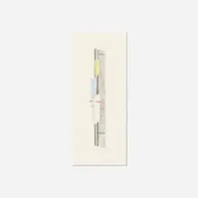 Study for Wall Construction by Burgoyne Diller, 1962, pencil and crayon on paper, sold Jan 2018