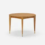 Gio Ponti, dining table, c. 1950, walnut, brass
