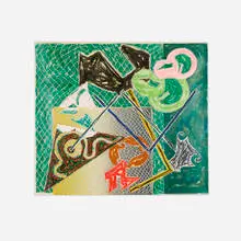 Shards V by Frank Stella, 1982, offset lithograph and screenprint on Arches cover paper, sold Jan 2018
