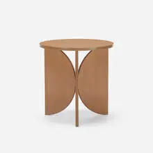 Tripod table by Scott Burton, walnut plywood, sold Jan 2018