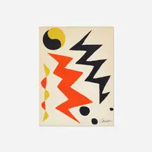 Untitled by Alexander Calder, c. 1960, screenprint on paper, sold Jan 2018