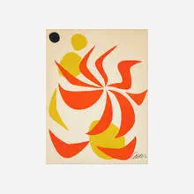 Untitled by Alexander Calder, c. 1960, screenprint on paper, sold Jan 2018