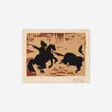 Pique by Pablo Picasso, 1959, linocut on paper, sold Jan 2018