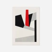 Dionigi Cossu, The Bridge, 1983, color lithograph on paper