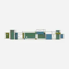 Peter Pepper Products, wall sculpture, c. 1955, enameled steel
