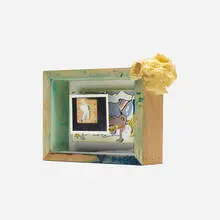 Bruce High Quality Foundation, Self Portrait (Roy), shadow box, mixed media