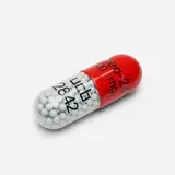 Damien Hirst, Theo-24 200mg, 2014, Polyurethane resin with ink pigment PETG vacuum formed shell filled with white glass marbles