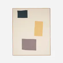 Ethan Cook, Untitled, 2013, hand-woven cotton and canvas in artist's frame