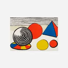 Untitled by Alexander Calder, c. 1975, lithograph on rice paper, sold Jan 2018