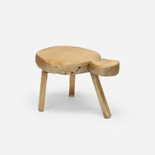 Primitive, occasional table, c. 1950, carved wood