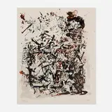 Cecily Brown, Study After an Election by William Hogarth, 2004, screenprint on paper