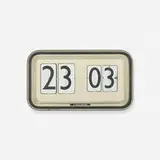 Gino Valle, monumental wall clock, CIFRA 12, c. 1955, enameled cast aluminum, glass, rubber