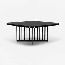 Richard Meier, dining table, model 865T, 1982, lacquered maple