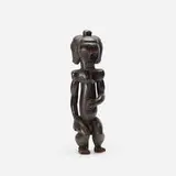 Fang Peoples, reliquary statue, c. 1970, carved and lacquered wood
