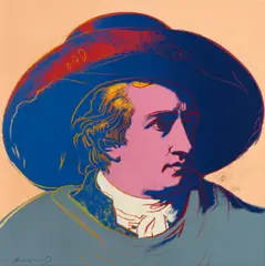 Goethe by Andy Warhol, 1982, Farbserigrafie auf Lenox-Museumskarton, sold Jul 2020