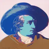 Andy Warhol, Goethe, 1982, Farbserigrafie auf Karton