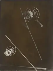 László Moholy-Nagy, Fotogramm, 1925, Silbergelatineabzug, Vergrößerung eines Photogramms vom Repro-Negativ, um 1929