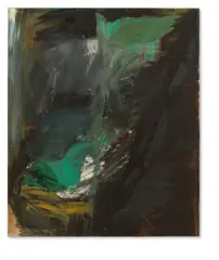 Per Kirkeby, Ohne Titel, aus: Atlas Serie, 1981, Öl auf Leinwand