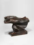 Der Rächer by Ernst Barlach, 1914, Bronze mit dunkelbrauner Patina. Höhe: 44 cm (17 ⅜ in.), sold Nov 2015