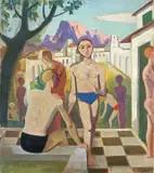 Im Süden by Karl Hofer, 1946, Öl auf Leinwand, sold Nov 2013