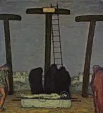Kreuzabnahme by Franz von Stuck, 1915, Öl auf Leinwand, auf Holz aufgezogen, sold May 2008