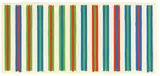 Bridget Riley, Study for Pean: GRG to BGB, 1973, Gouache und Bleistift auf kariertem Papier