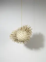 Günther Uecker, Lichtkugel, 1965, Kugel, Nägel, weiß lackiert
