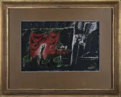 Jan Sládek, Theater Scene Design, First half of 20th century, mixed media, paper