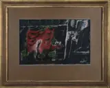 Jan Sládek, Theater Scene Design, First half of 20th century, mixed media, paper