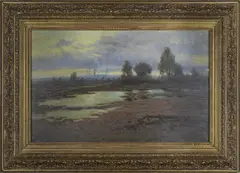Melting Snow by Nikolaj Vasilijevič Cholodkov, First half of 20th century, oil on canvas, sold Mar 2024