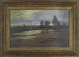 Nikolaj Vasilijevič Cholodkov, Melting Snow, First half of 20th century, oil on canvas