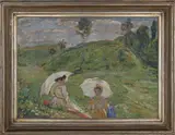 Jakub Obrovský, Picnic in the Meadow, 1923, Oil on cardboard