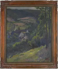 Rudolf Adámek, View of the Farmhouse, First half of 20th century, oil on canvas