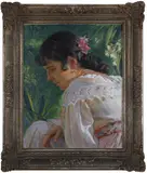 Jakub Obrovský, Portrait of a Girl, 1943, oil on cardboard