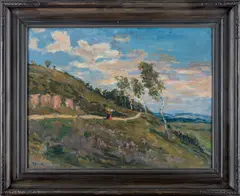 Robert Vacík, Path on a Hill, First half of 20th century, oil on canvas