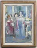 František Jiroudek, Study for the Dressing Room for the National Theater, 1983, oil on canvas