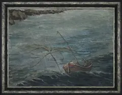 Jaroslav Melka, Fishing Boat, 20th century, oil on canvas
