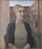 Vlastimil Beneš, Sitting Woman, 1964, oil on canvas