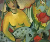 Cyril Chramosta, From a Fair, 1943, oil on canvas