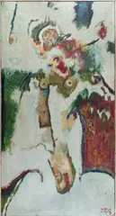 Petr Skácel, Crucifiction, 1970s, oil on canvas