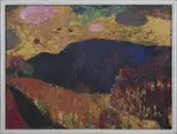 Dreamy Landscape by Vilma Vrbová-Kotrbová, 1976, oil on canvas, sold Mar 2024