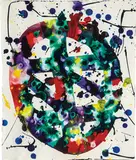 Untitled (Self-Portrait) (SF78-322) by Sam Francis, 1978, Acrylic on paper, sold Mar 2017