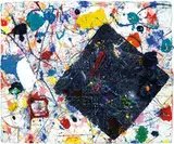 Sam Francis, Untitled (SFM81-100), c. 1981, Monotype of dry pigment, inks, and oils on handmade paper