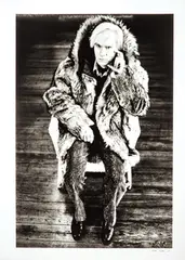 Michael Childers, Andy Warhol (Fur Coat), Archival digital print on Epson Professional paper