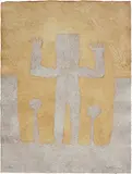 Personaje Con Dos Árboles (from 16 Aguafuertes) by Rufino Tamayo, 1976, Color etching and aquatint on Guarro paper, sold Mar 2017