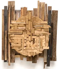 Marcy Gregory, Untitled, 2015, Metallic paint on wood